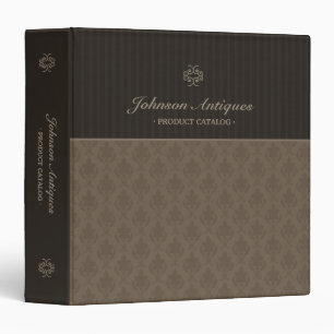 Classeur Brown antique de damassé