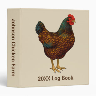 Classeur Brown Barnevelder Hen Chicken