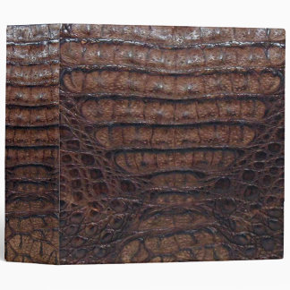 Classeur Brown d'impression d'alligator