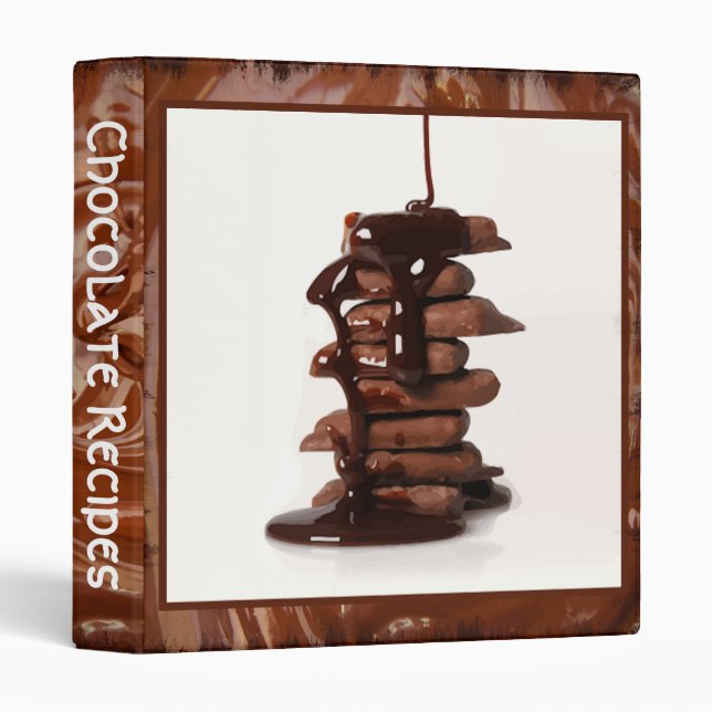 Classeur bruiné de chocolat (Devant/Côté)