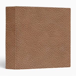 Classeur Brun naturel en cuir de Faux