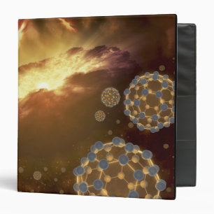 Classeur Buckyballs flottant dans l'espace interstellaire