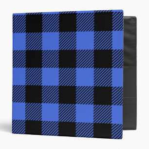 Classeur Buffalo Check Blue & Black Lumberjack Plaid Decor