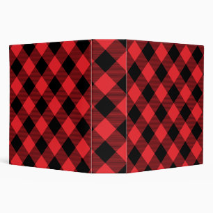 Classeur Buffalo Plaid Red Black Check