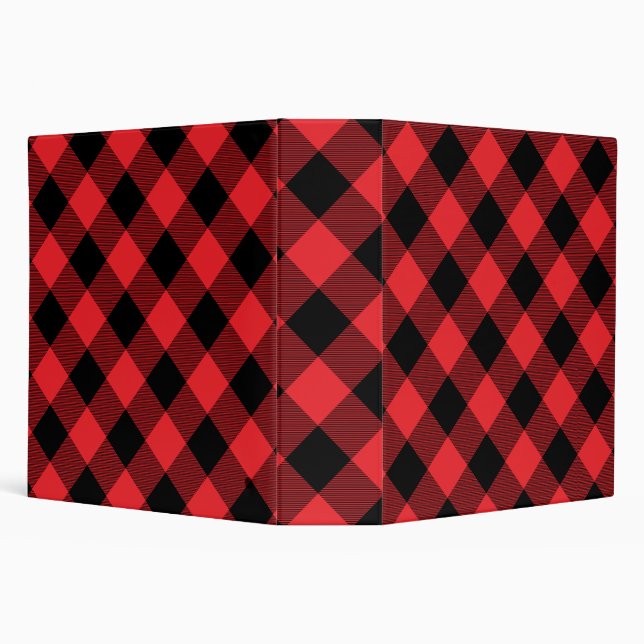 Classeur Buffalo Plaid Red Black Check (Arrière-plan)