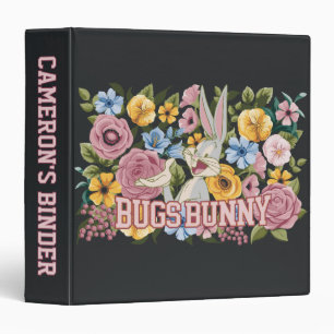 Classeur BUGS BUNNY™ Broderie Florale Graphique