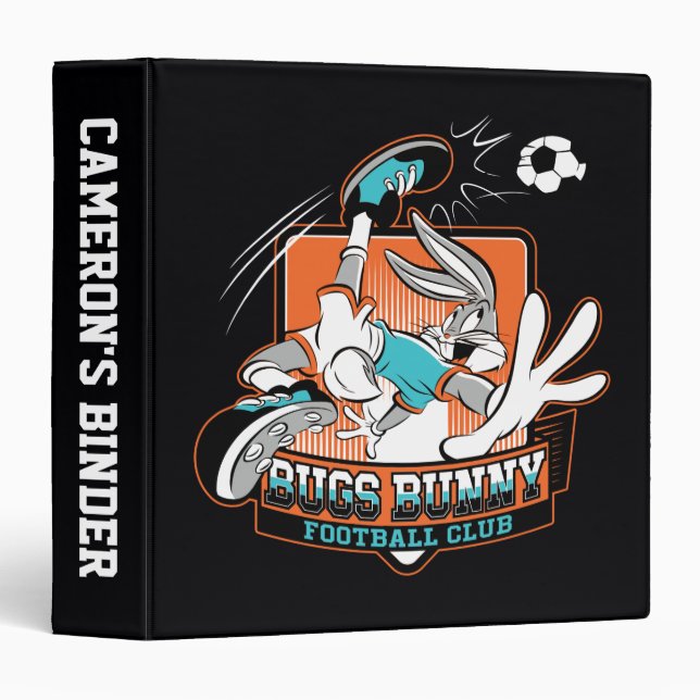 Classeur BUGS BUNNY™ Football Club Badge (Devant/Côté)
