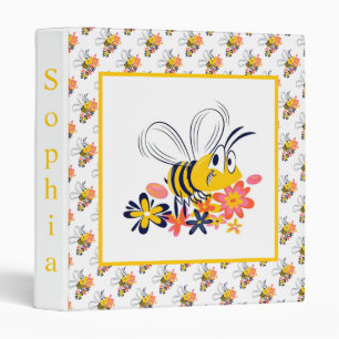 Classeur Bumble Bee's and Flowers