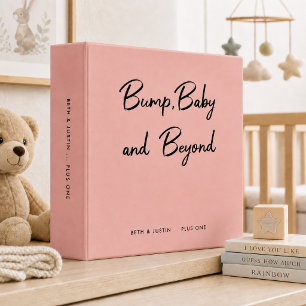 Classeur Bump, Baby et Au-Delà   Mémoires de Bébé Rose
