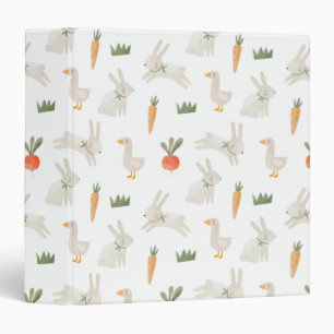 Classeur Bunnies & Canards sur le Motif de ferme