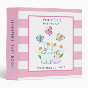 Classeur Bunnies, papillons & marguerites Baby Book