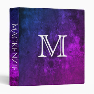 Classeur Bureau de Mystic-Topaz Nom Purple Pink Blue Ombr