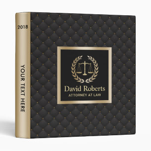 Classeur Bureau des avocats Luxe Black & Gold