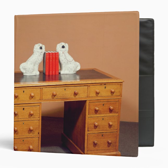 Classeur Bureau victorien de kneehole et une paire de (Devant/Intérieur)