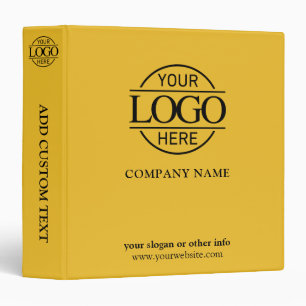 Classeur Business Corporate Records Logo personnalisé Jaune