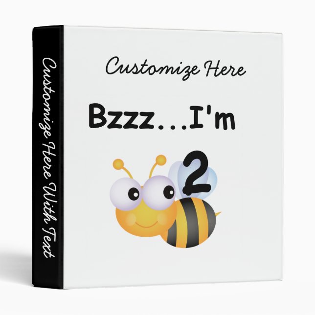Classeur Buzz Bumblebee 2e Anniversaire T-shirts et cadeaux (Devant/Côté)
