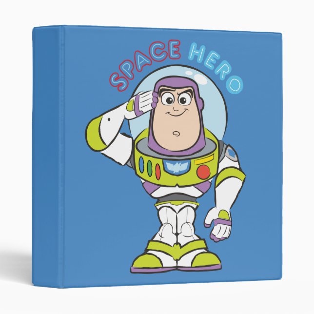 Classeur Buzz Lightyear "Space Hero" (Devant/Côté)
