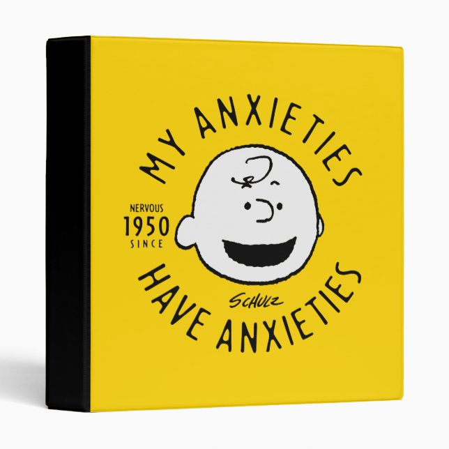 Classeur cacahuètes | Charlie Brown Nervous depuis 1950 (Devant/Côté)