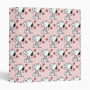 Classeur cacahuètes   Coeurs de snoopy