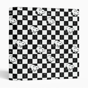 Classeur cacahuètes Drapeau À damiers Snoopy