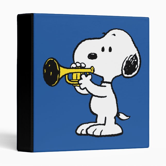 Classeur cacahuètes | Joueur de trompette Snoopy (Devant/Côté)