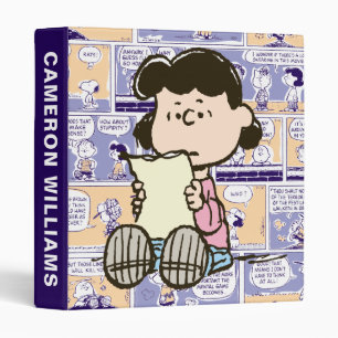 Classeur cacahuètes Lucy Comic Motif