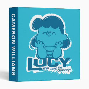 Classeur cacahuètes Lucy Who Says I'm Crabby? ?