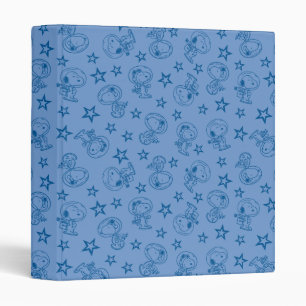 Classeur cacahuètes Snoopy Blue Space Astronaut Motif