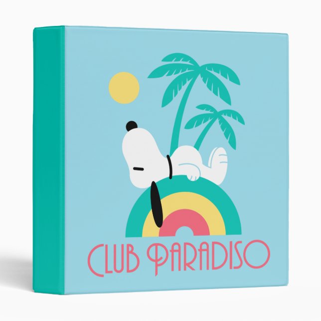 Classeur cacahuètes | Snoopy Deco Dreams Club Paradiso (Devant/Côté)