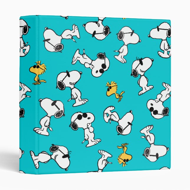 Classeur cacahuètes | Snoopy & Lunettes de soleil Motif (Devant/Côté)