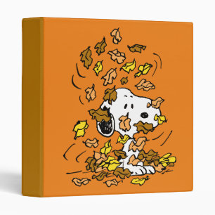 Classeur cacahuètes Snoopy Pile de Feuilles
