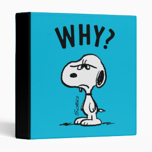 Classeur cacahuètes Snoopy Se Demande Pourquoi ?