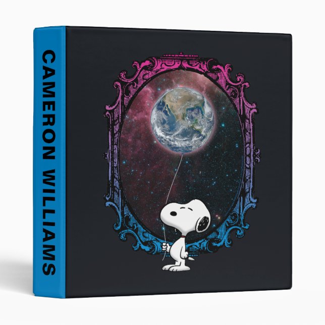 Classeur cacahuètes | Snoopy Spacé Out Balloon (Devant/Côté)