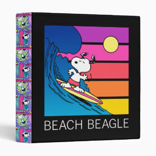 Classeur cacahuètes   Snoopy Surfing