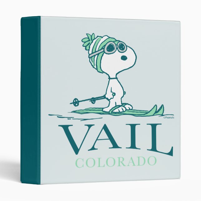 Classeur cacahuètes | Snoopy Vail Colorado (Devant/Côté)