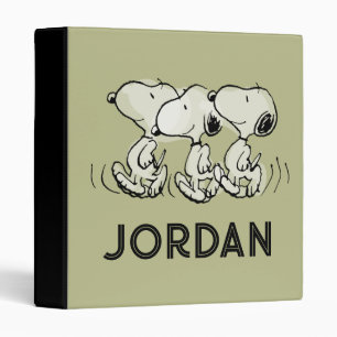 Classeur cacahuètes   Snoopy Walking Tall