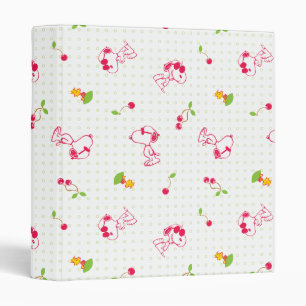 Classeur cacahuètes Snoopy & Woodstock Cherry Motif