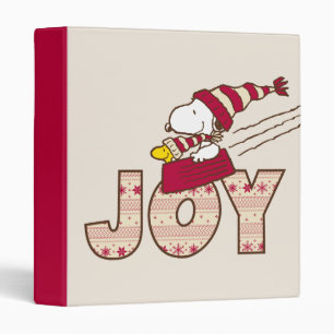 Classeur cacahuètes Snoopy & Woodstock Joy Sled Ride