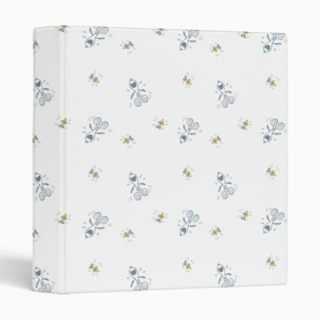 Classeur cacahuètes | Snoopy & Woodstock Laughing Motif (Devant/Côté)