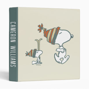 Classeur cacahuètes Snoopy & Woodstock Ski Trip