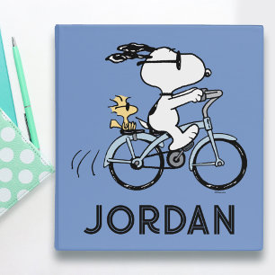Classeur cacahuètes Vélo Snoopy & Woodstock
