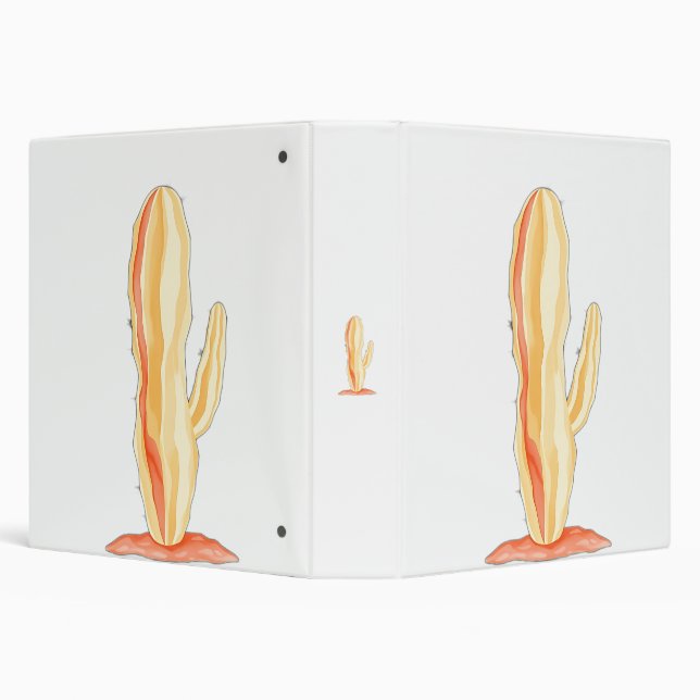 Classeur Cactus aquarelle avec brillance étoilée (Arrière-plan)