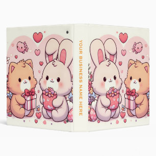Classeur Cadeau d'amour de lapin et d'ours mignon kawaii po