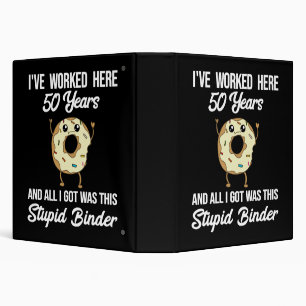 Classeur Cadeau d'appréciation pour 50 ans de travail