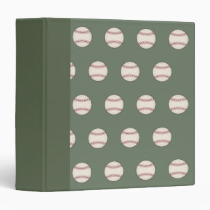 Classeur Cadeau de reliure de baseball vert antique