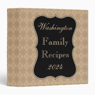 Classeur Cadeau de reliure de livre de recettes de famille 