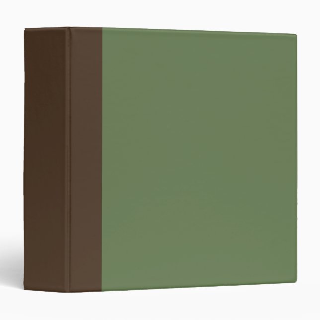 Classeur Cadeau de reliure verte vintage (Devant/Côté)