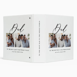 Classeur Cadeau minime de script multi photo moderne