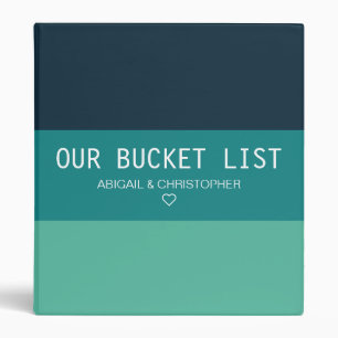 Classeur Cadeau Moderne pour notre Couple Liste de Choses à
