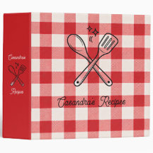 Cadeau personnalisé à carreaux rouges et blancs